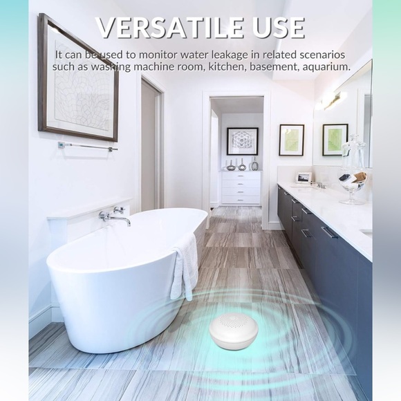 New Ecoey Water Leak Detector (2.4G) Water Sensor Alarm, Smart WiFi, Low battery - Picture 2 of 6